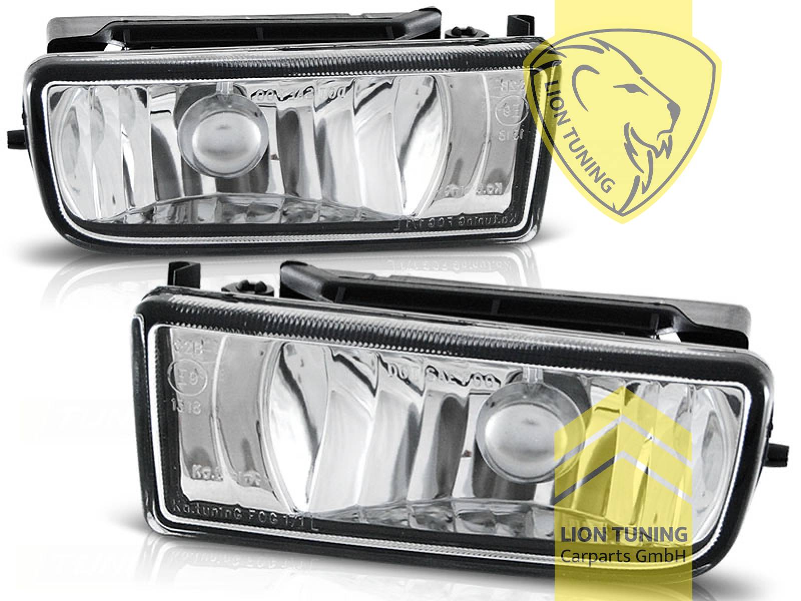 Halogen, chrom, passend für Standard, M-Paket und M3 Stoßstange, H3, Eintragungsfrei / mit E-Prüfzeichen